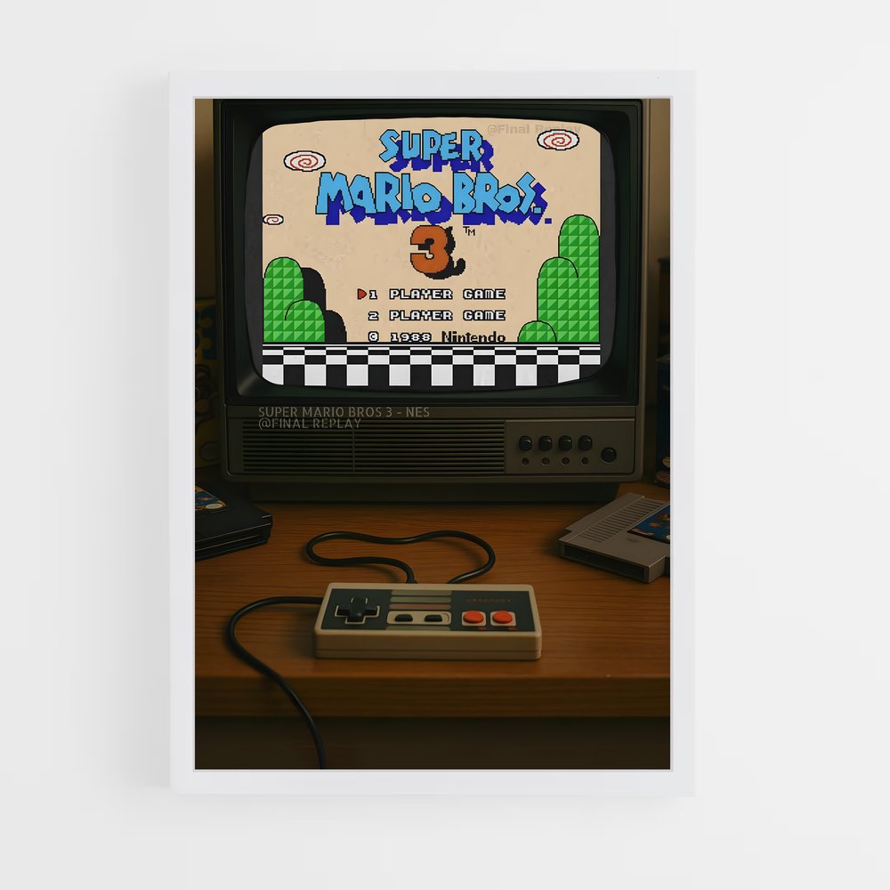 Poster Mario's Adventure – affiche Consoles (vue 3)